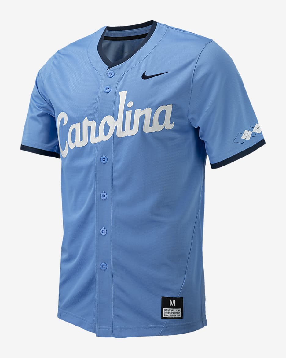 UNC Men's Nike College Replica Baseball Jersey - Valor Blue
