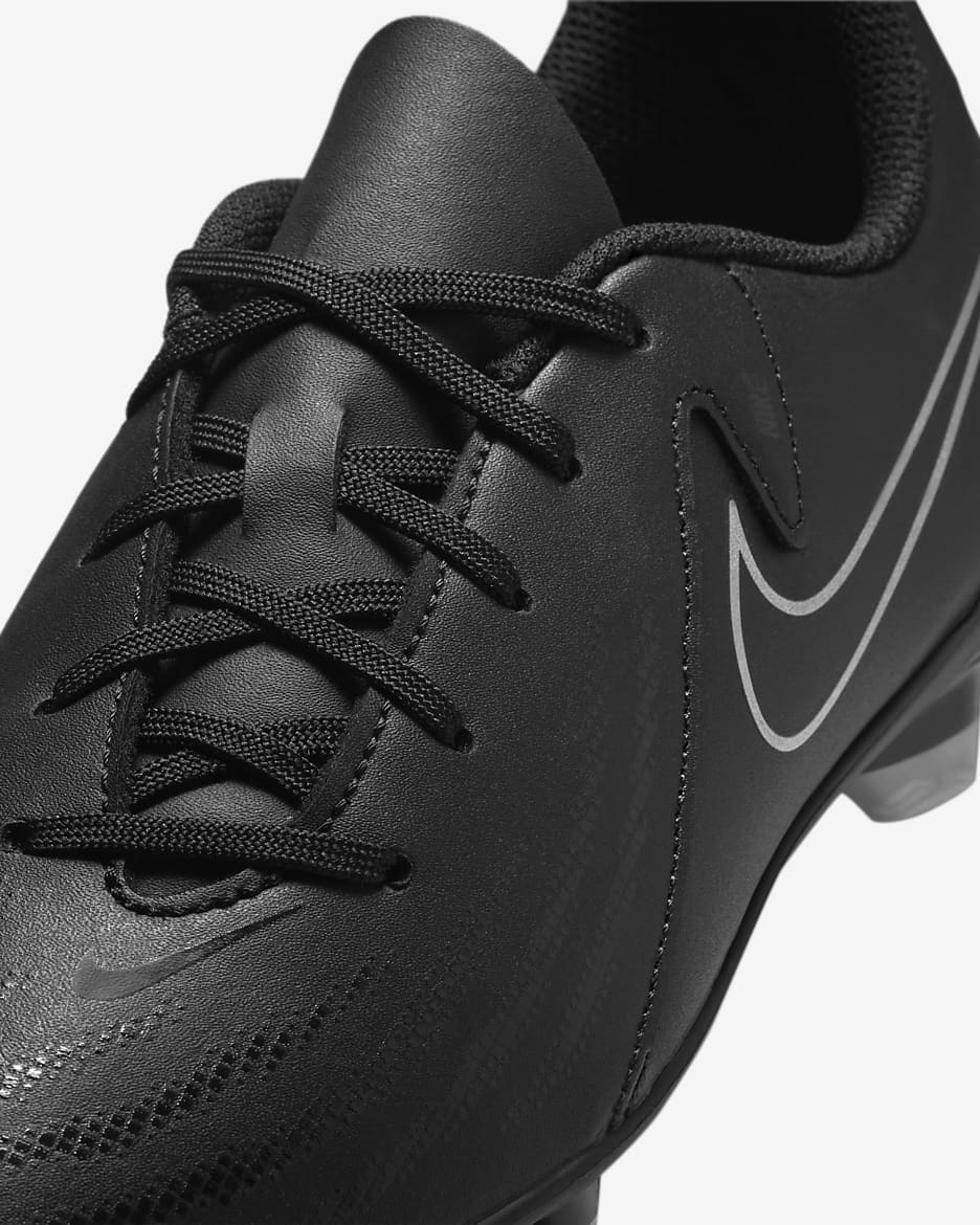 Nike Jr. Phantom GX 2 Club Younger/Older Kids' MG Low-Top Football Boot - Black/Black