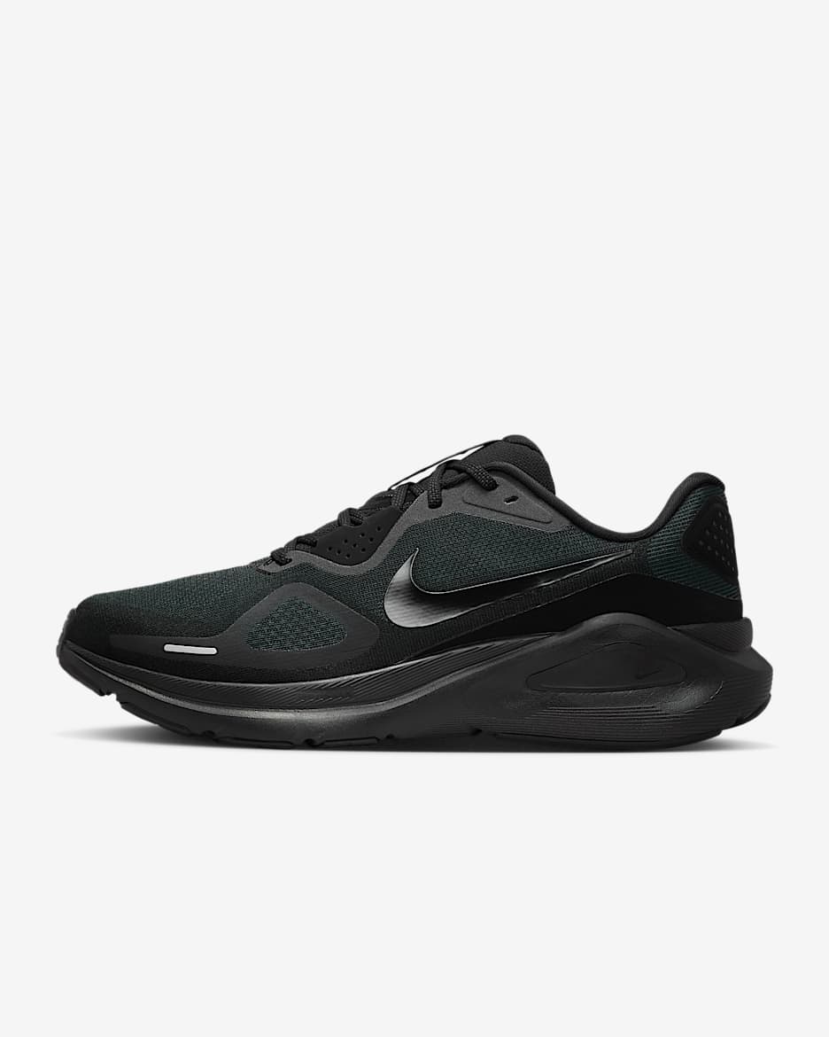 Nike Structure 26 Men's Road Running Shoes - Black/Iron Grey/Black