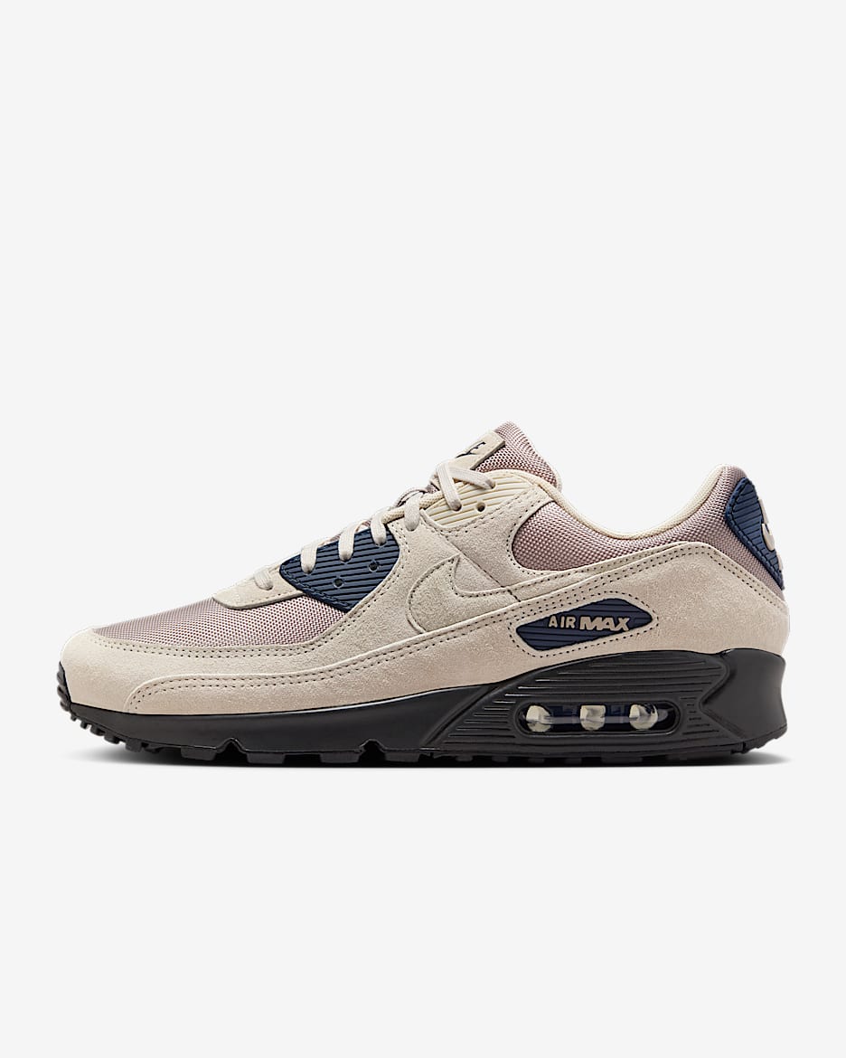 Sapatilhas Nike Air Max 90 para homem - Castanho Orewood claro/Midnight Navy/Preto/Cinzento College