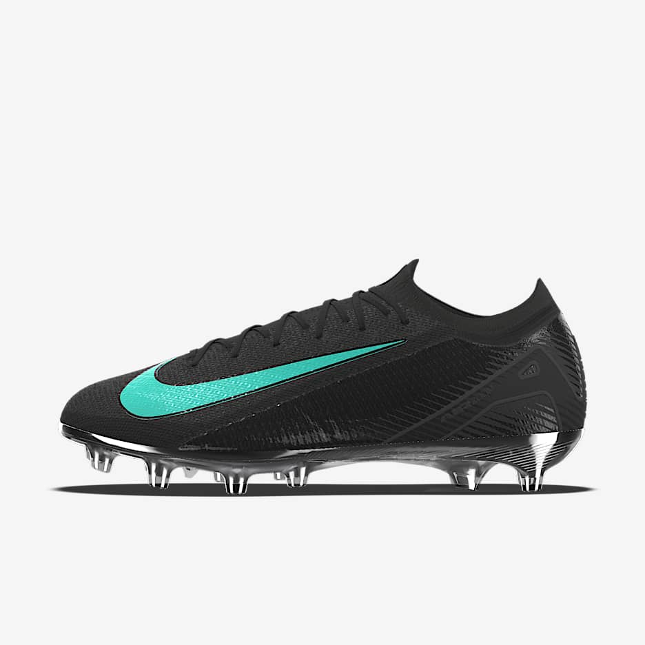Custom Nike Mercurial Vapor 16 Elite By You AG-Pro Low-Top-fodboldstøvler - sort/Iron Grey/sort