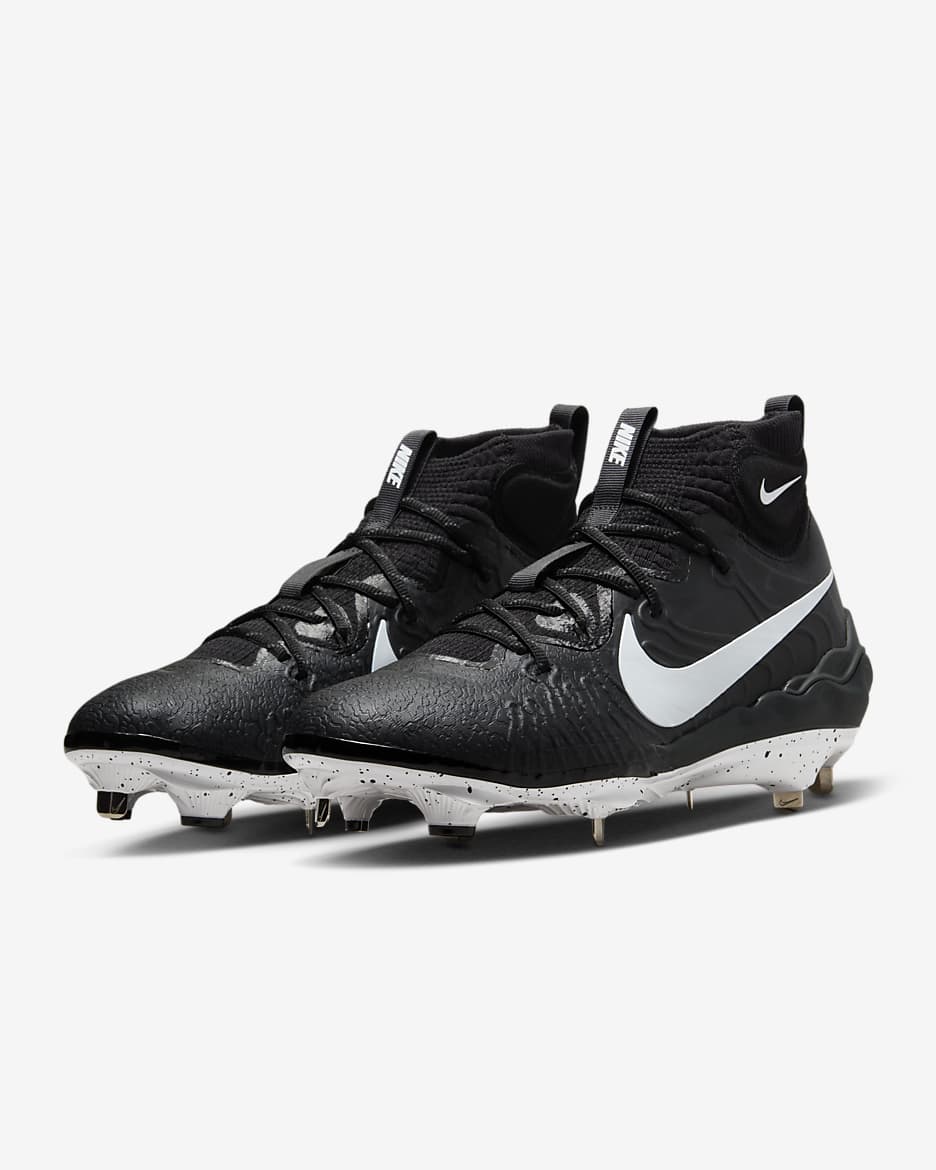 Tacos de béisbol para hombre Nike Alpha Huarache NXT - Negro/Gris humo oscuro/Blanco