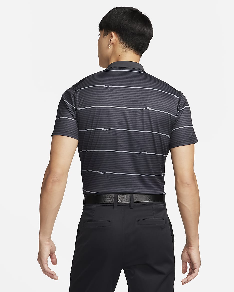 Nike Victory Men's Dri-FIT Golf Polo - Black/Dark Smoke Grey/White