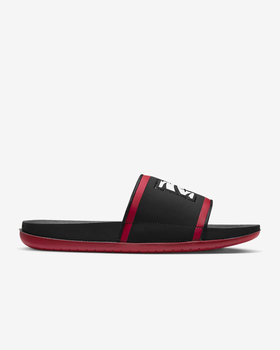 Morehouse Nike College Offcourt Slides - Black/Deep Cardinal/White