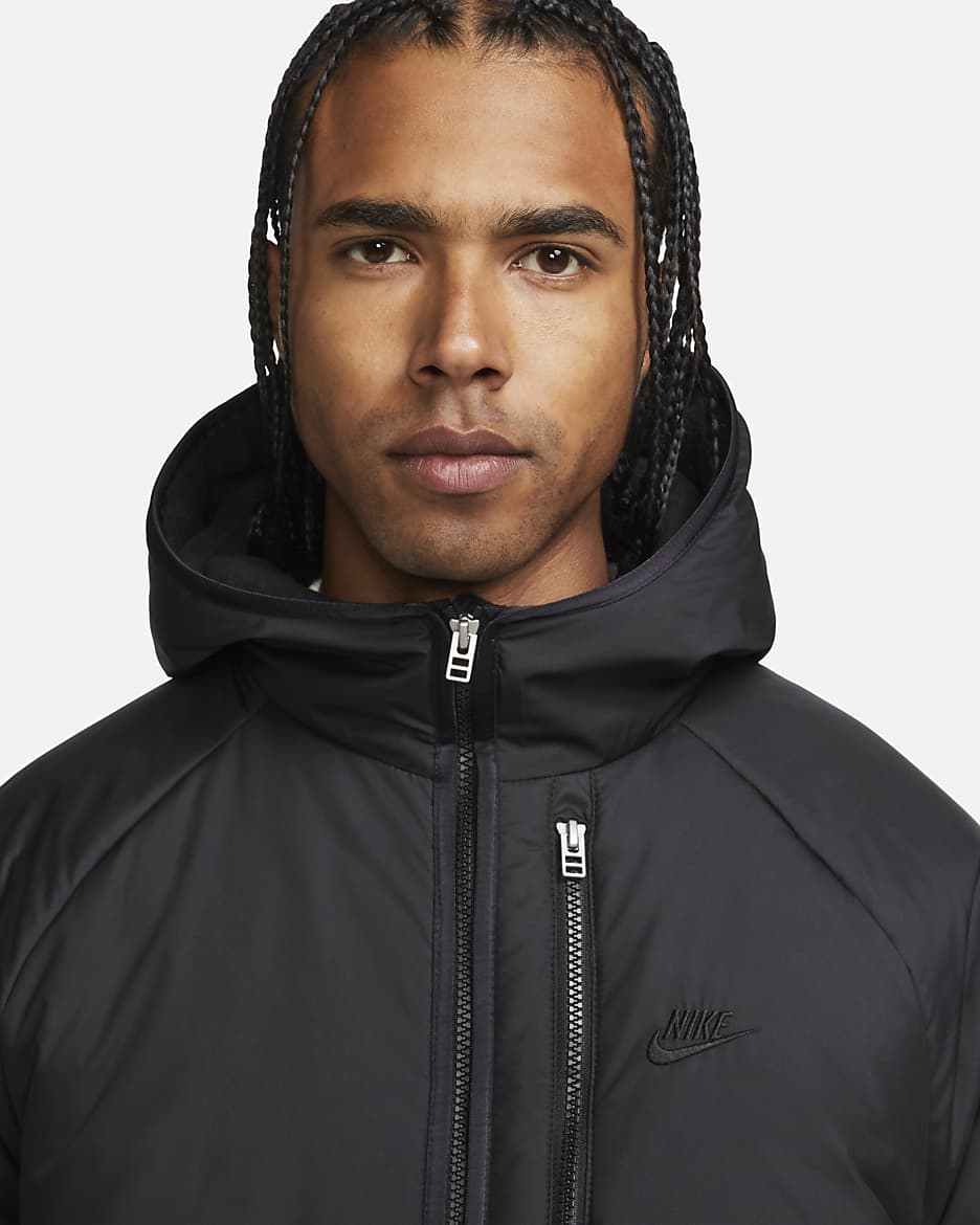 Nike Sportswear Therma-FIT Legacy Men's Hooded Jacket - Black/Black/Black