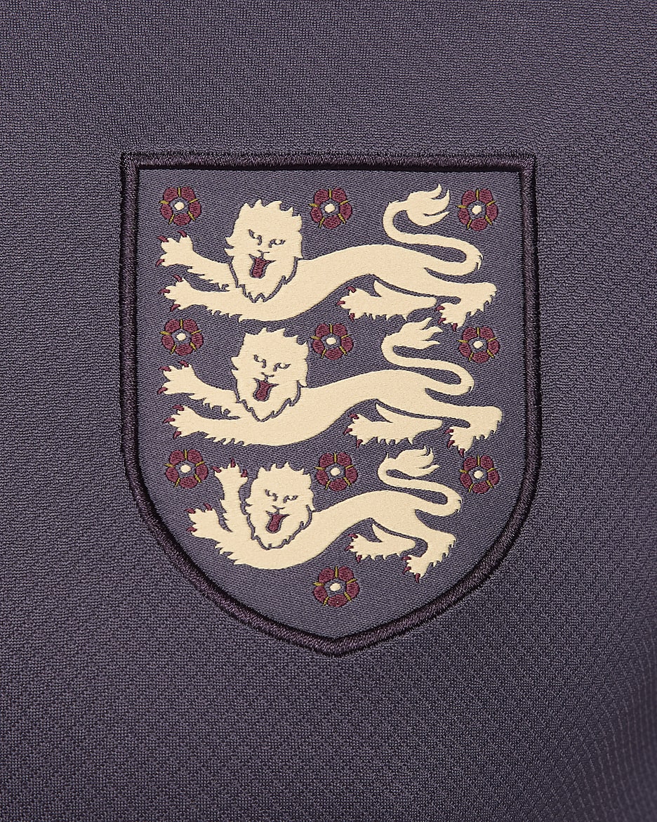 England 2024/25 Stadium Nike Dri-FIT fotballdrakt til dame (damelaget, bortedrakt) - Dark Raisin/Dark Raisin/Sesame