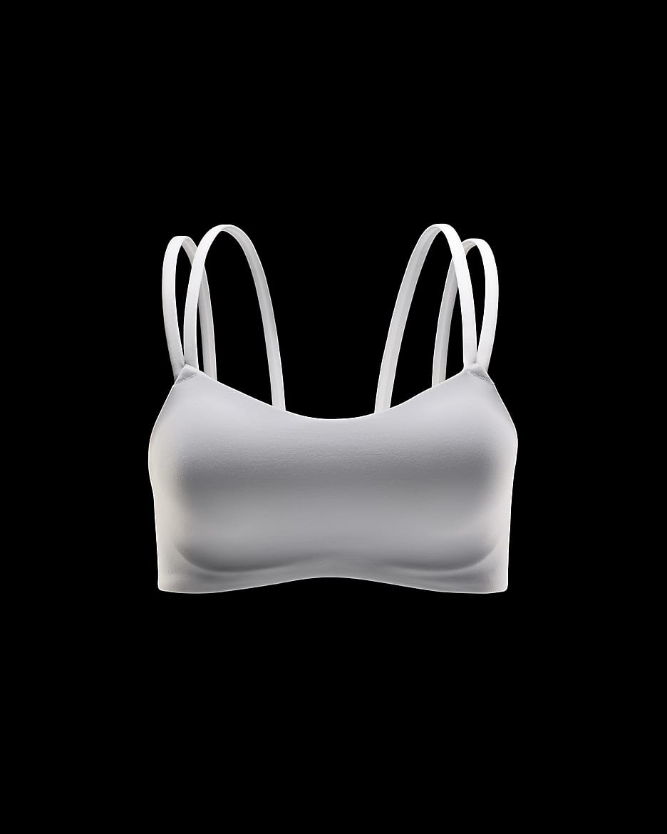 Bra deportivo de baja sujeción con almohadilla para mujer Nike Zenvy Strappy - Blanco