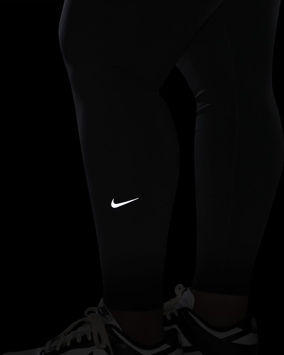 Nike One Women's High-Waisted Full-Length Leggings (Plus Size) - Black/Black