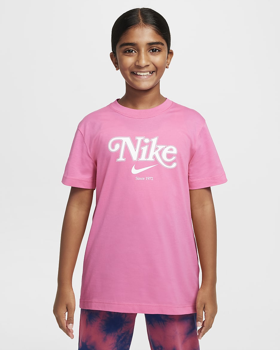Dívčí tričko Nike Sportswear - Pinksicle