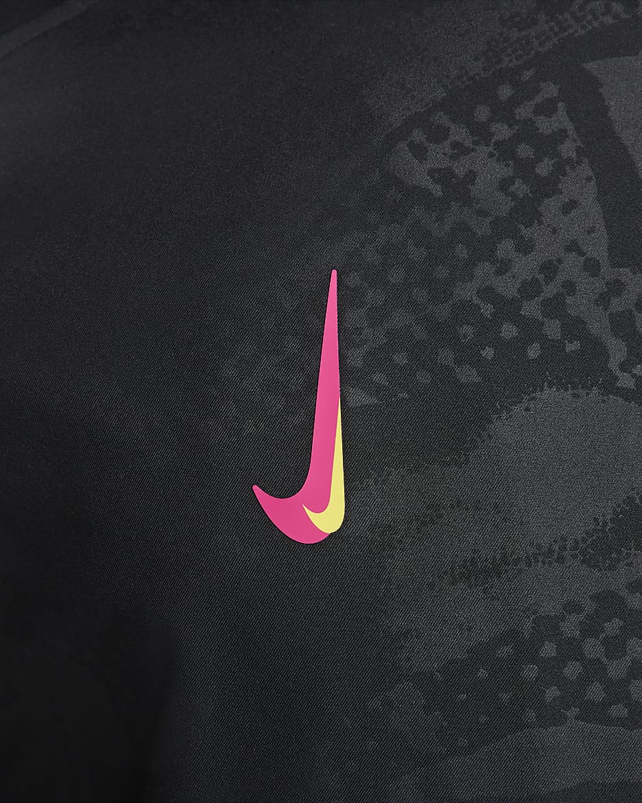 Chelsea FC Strike harmadik Nike Dri-FIT Anthem férfi futballkabát - Fekete/Opti Yellow/Pink Prime