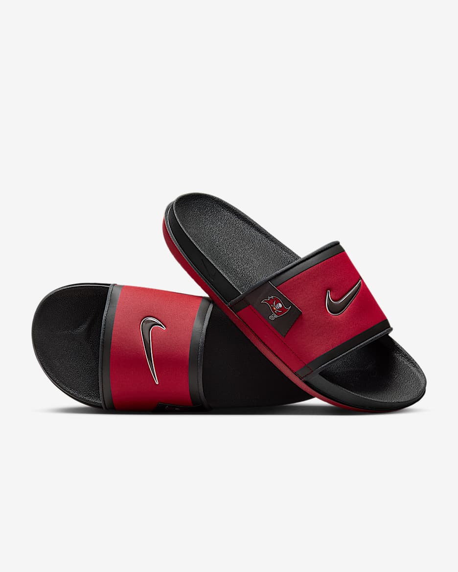 Chanclas Offcourt Nike Offcourt (Tampa Bay Buccaneers) - Rojo gimnasio/Gris humo oscuro/Peltre intenso