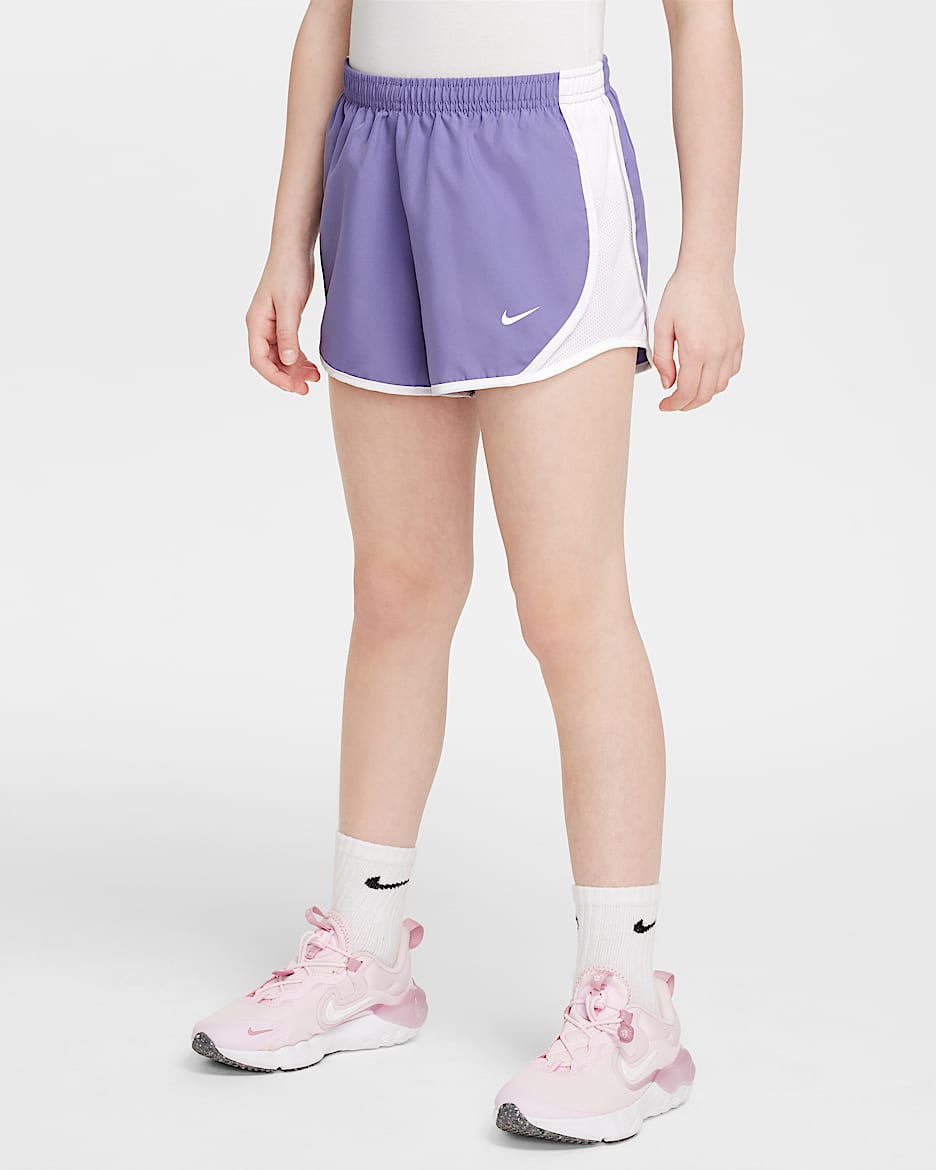 Nike Tempo Big Kids' (Girls') Dri-FIT Running Shorts - Dusty Amethyst/White/White/White
