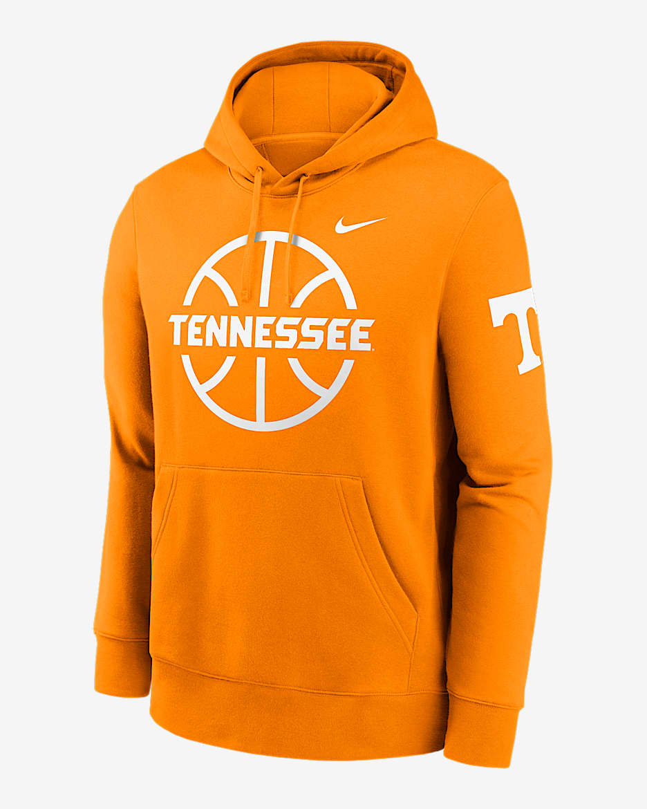 Tennessee Volunteers Club Basketball Icon Men's Nike College Pullover Hoodie - Bright Ceramic