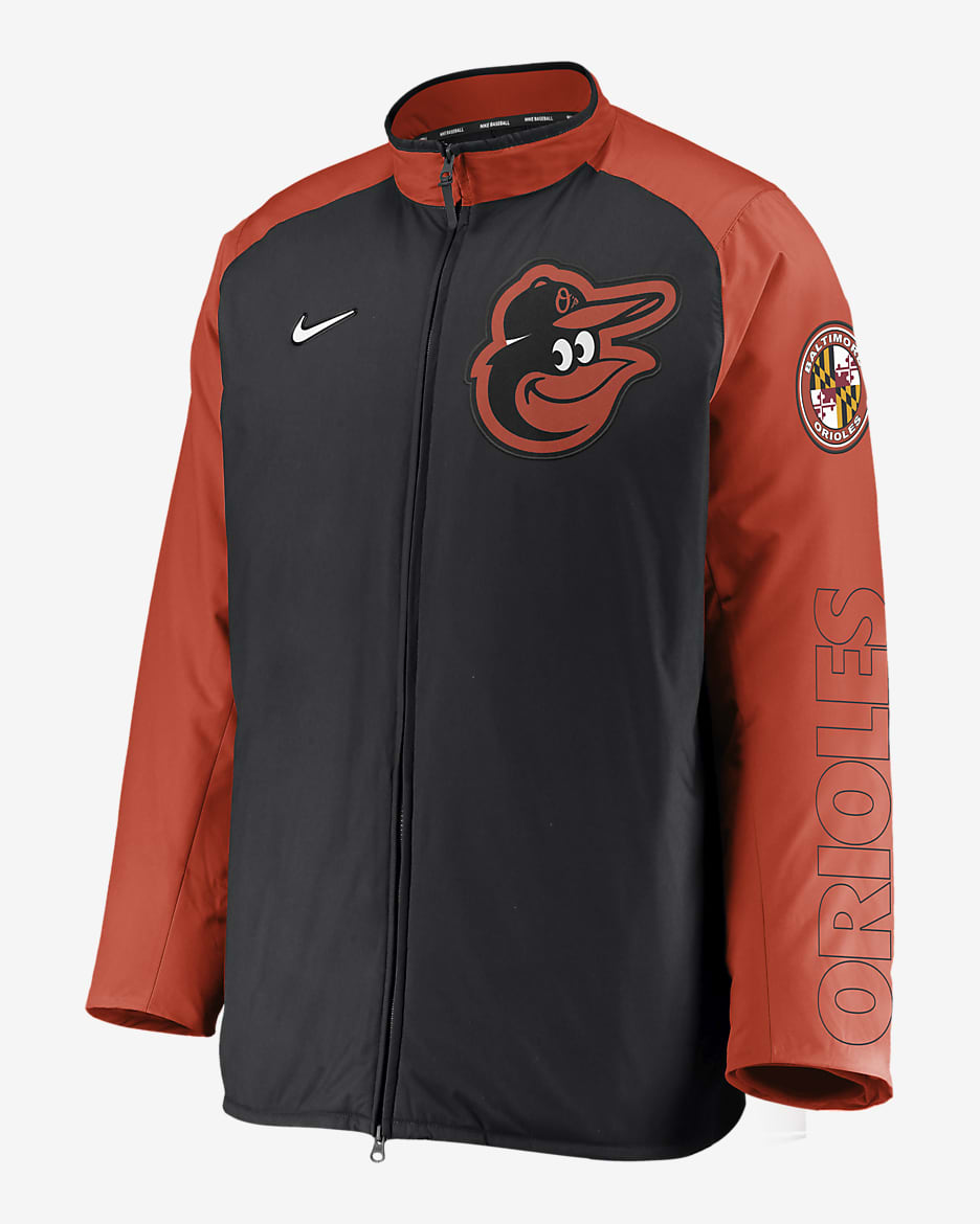 Nike Dugout (MLB Baltimore Orioles) Men's Full-Zip Jacket - Black