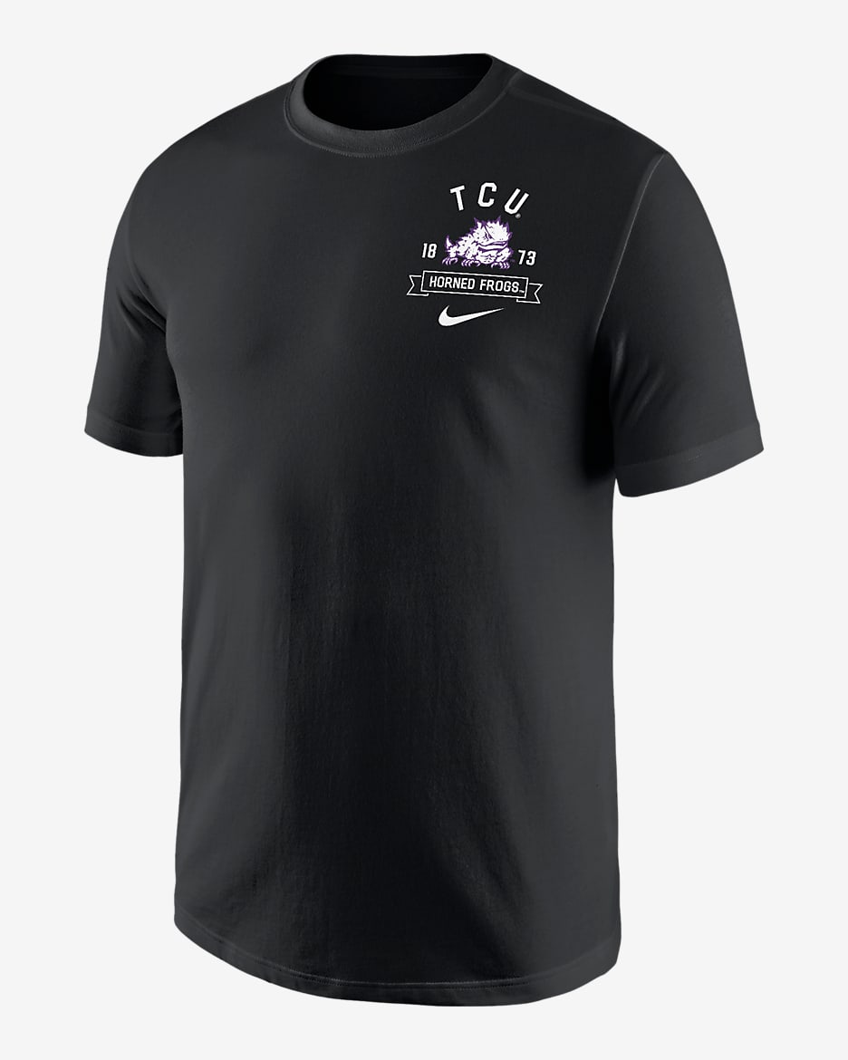 TCU Men's Nike College Max90 T-Shirt - Black