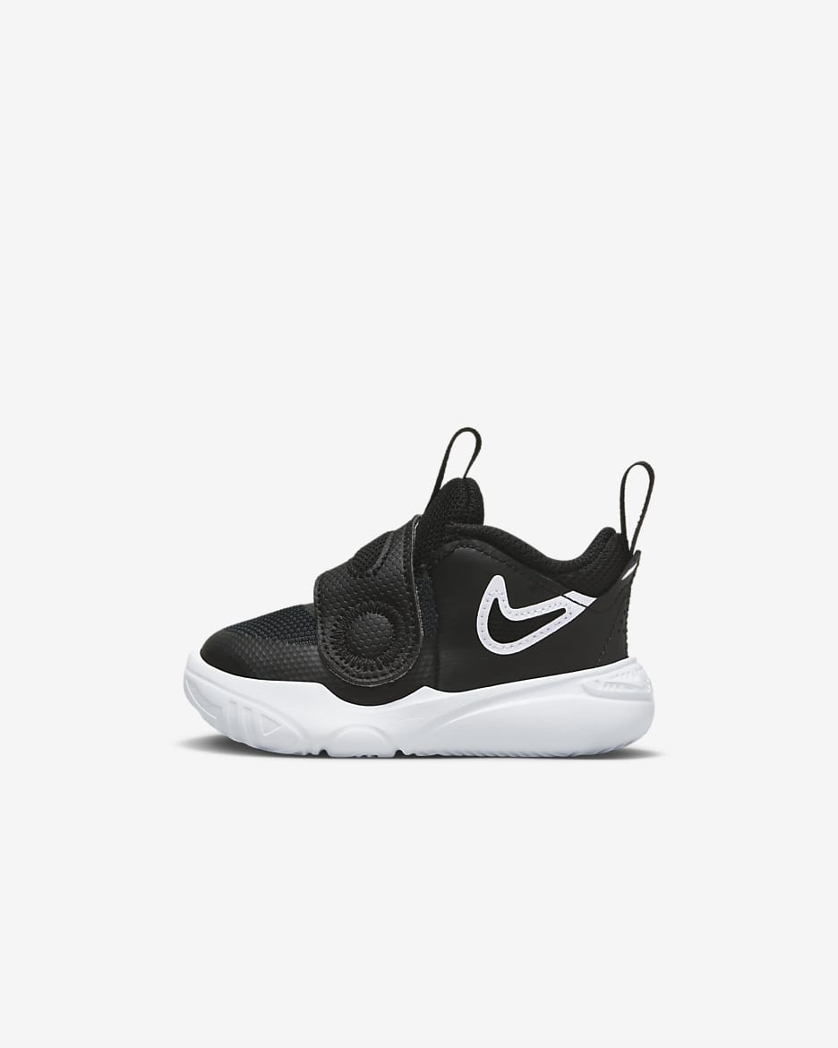 Tenis para bebé e infantil Nike Team Hustle D 11 - Negro/Blanco