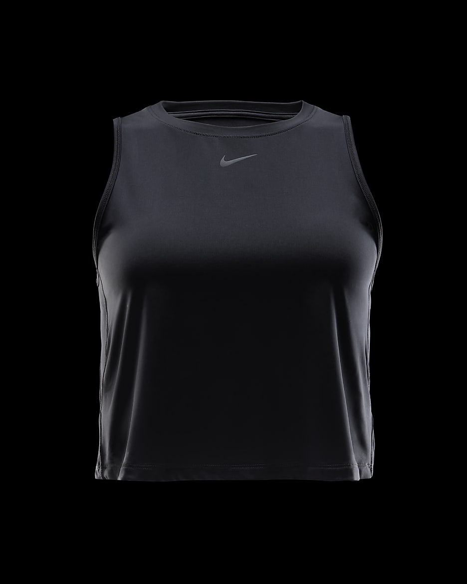 Nike One Classic Dri-FIT kort damesinglet - Svart/Svart