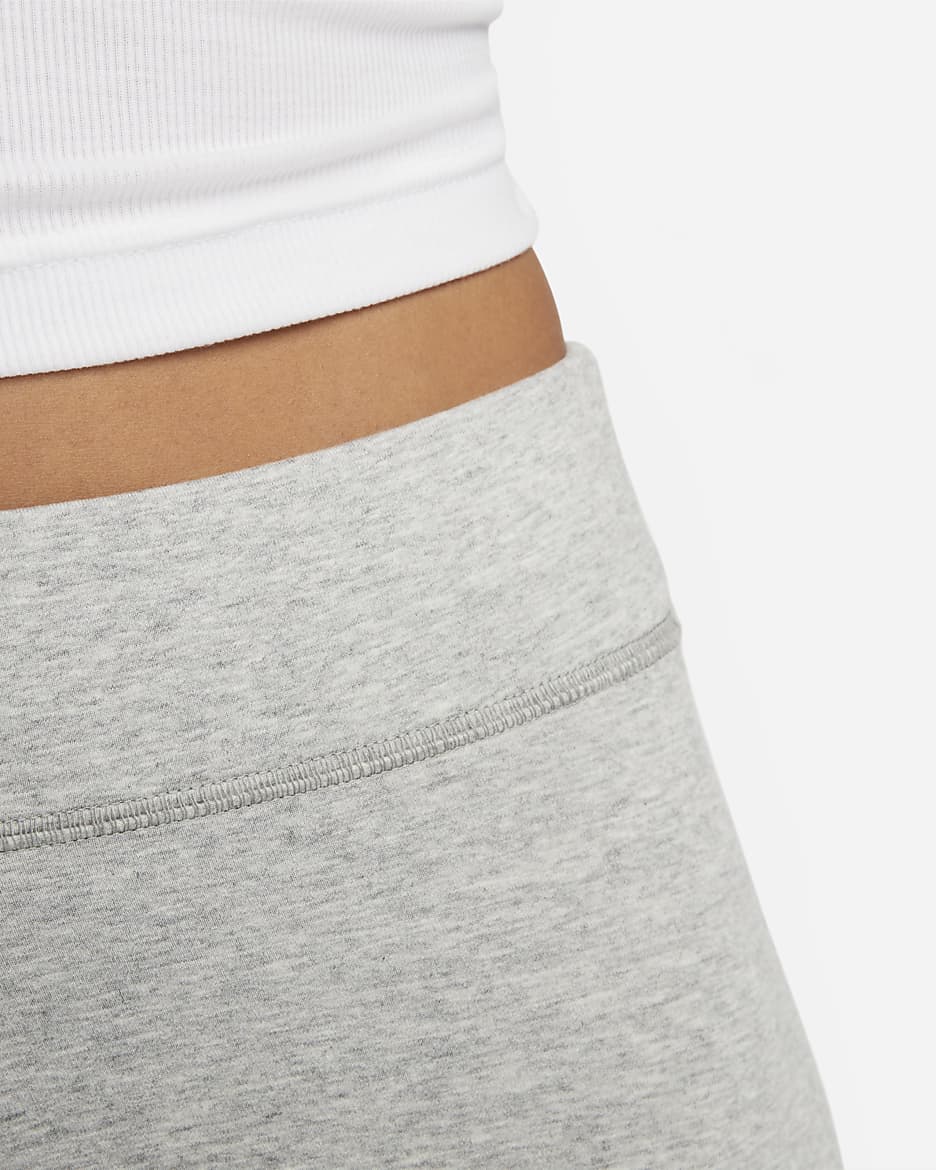 Nike Sportswear Classics Women's High-Waisted Graphic Leggings - Dark Grey Heather/White