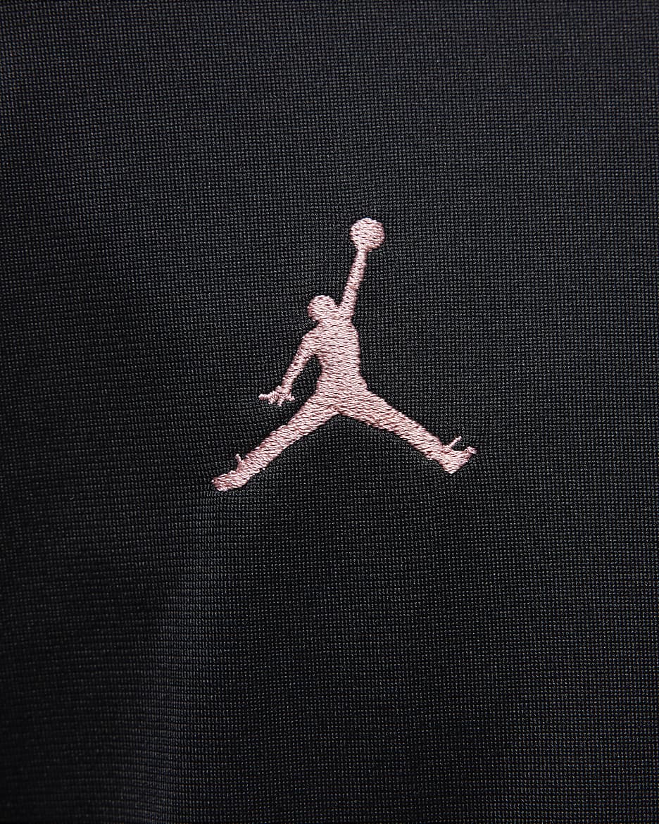 Męski dzianinowy dres piłkarski Jordan Dri-FIT Paris Saint-Germain Strike (wersja trzecia) - Czerń/Rust Pink/Rust Pink