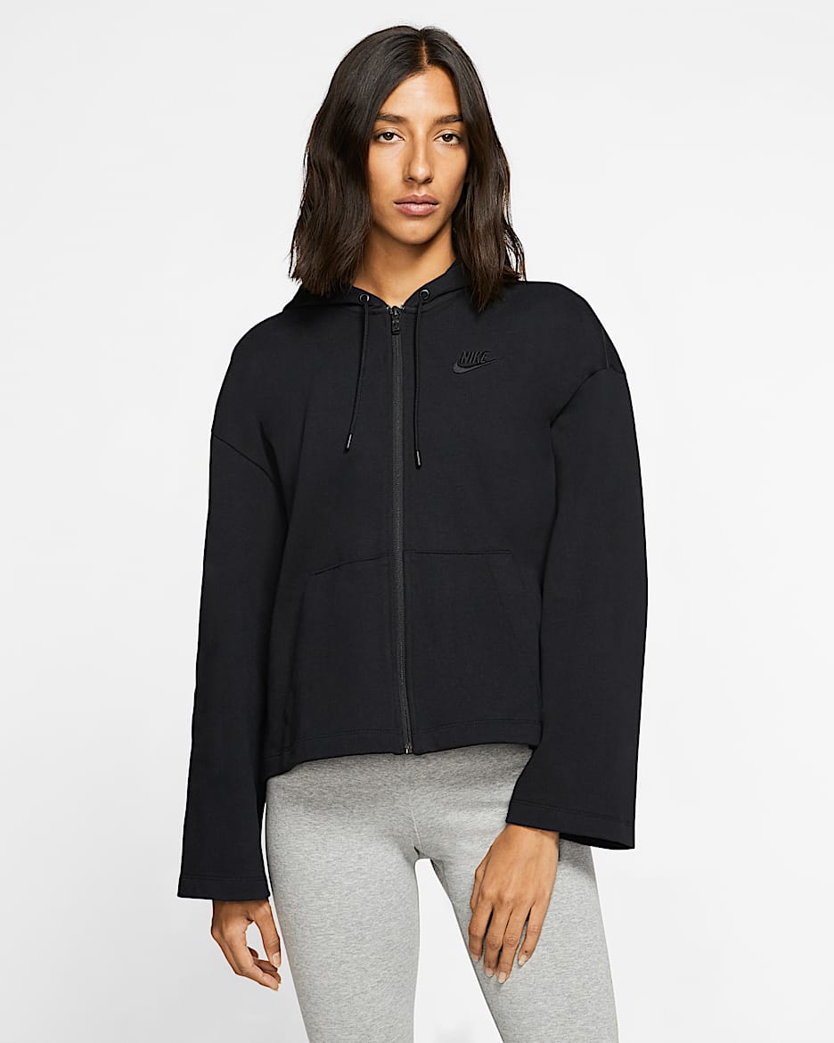 Nike Sportswear Women's Full-Zip Hoodie - Black/Black