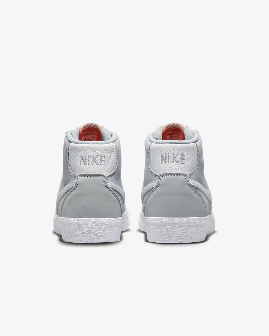 Nike SB Bruin High ISO Skate Shoes - Wolf Grey/Wolf Grey/Gum Light Brown/White