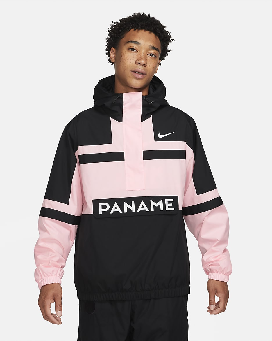 Paris Saint-Germain Men's Woven Hooded Jacket - Arctic Punch/Black/White