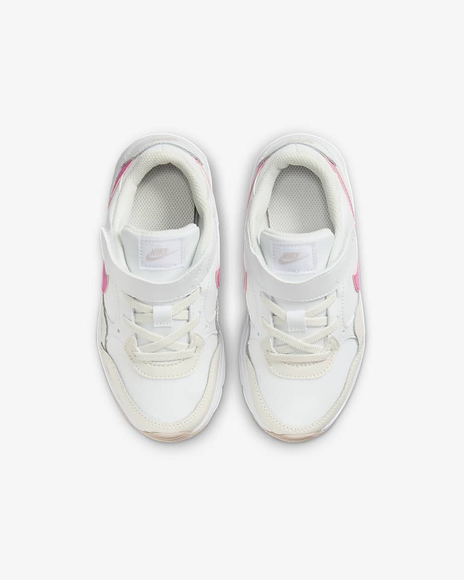 Tenis para niños de preescolar Nike Air Max SC - Blanco/Fantasma/Violeta platino/Rosa alegre