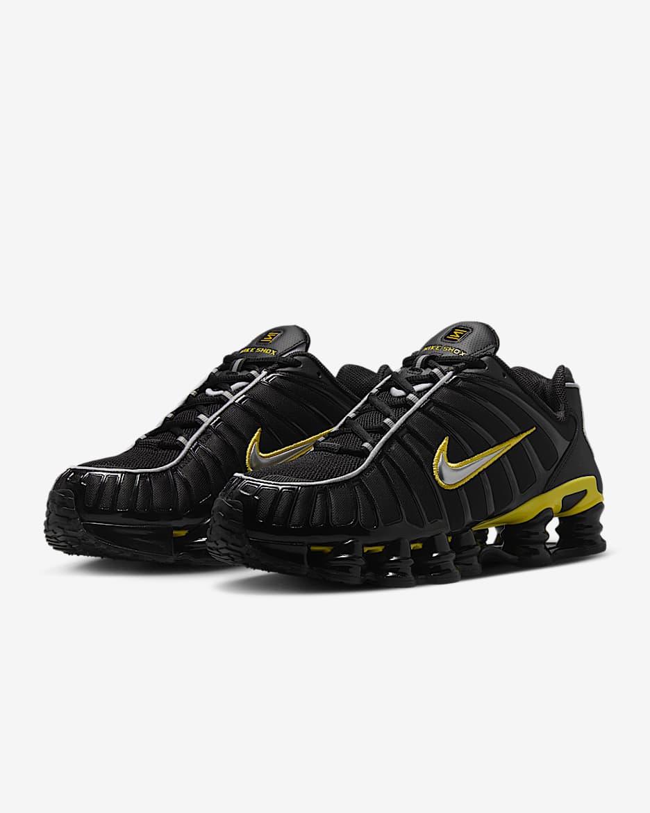 Nike Shox TL Men's Shoes - Black/Dynamic Yellow/Metallic Silver