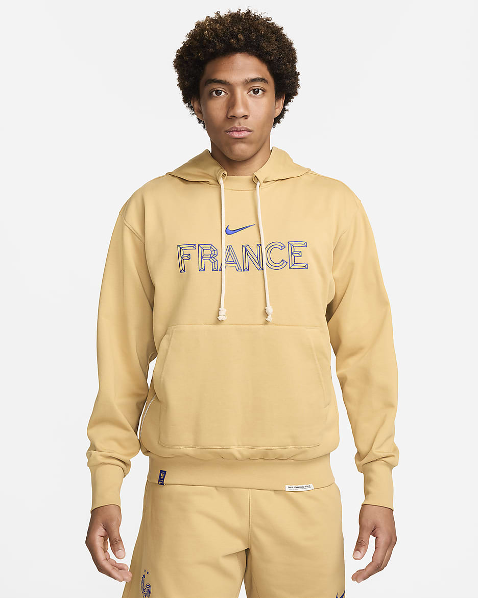 FFF Standard Issue Men's Nike Dri-FIT Soccer Pullover Hoodie - Club Gold/Bright Blue