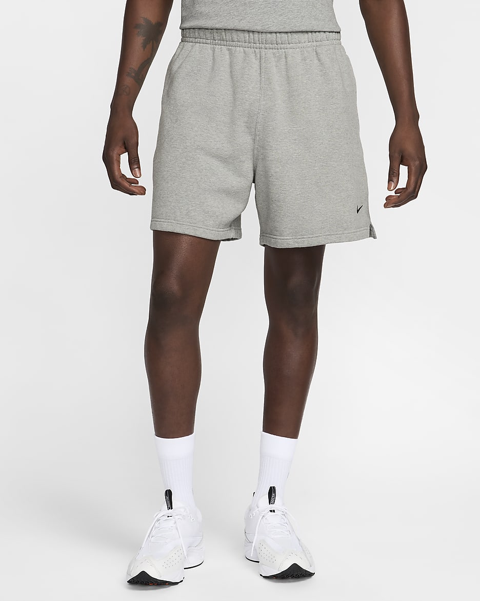 NOCTA Cardinal Fleece Shorts - Dark Grey Heather/Matte Silver/Black