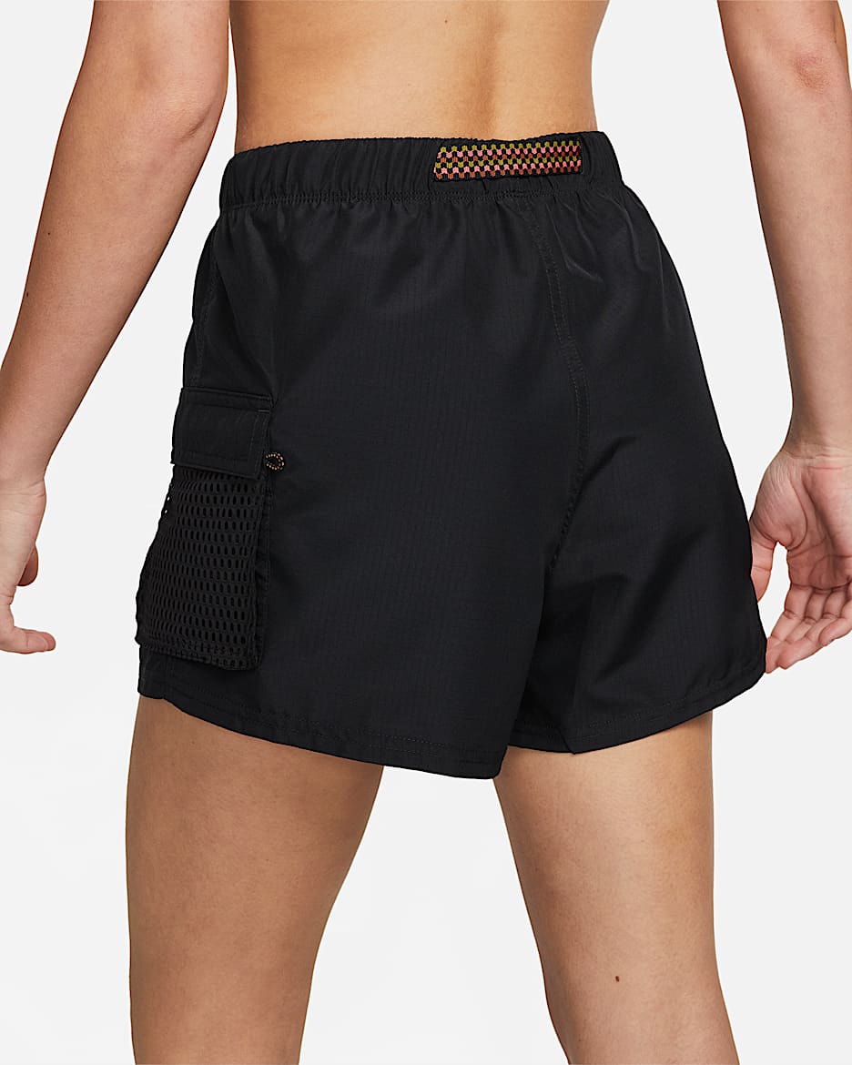 Shorts de natación cargo para mujer Nike - Negro