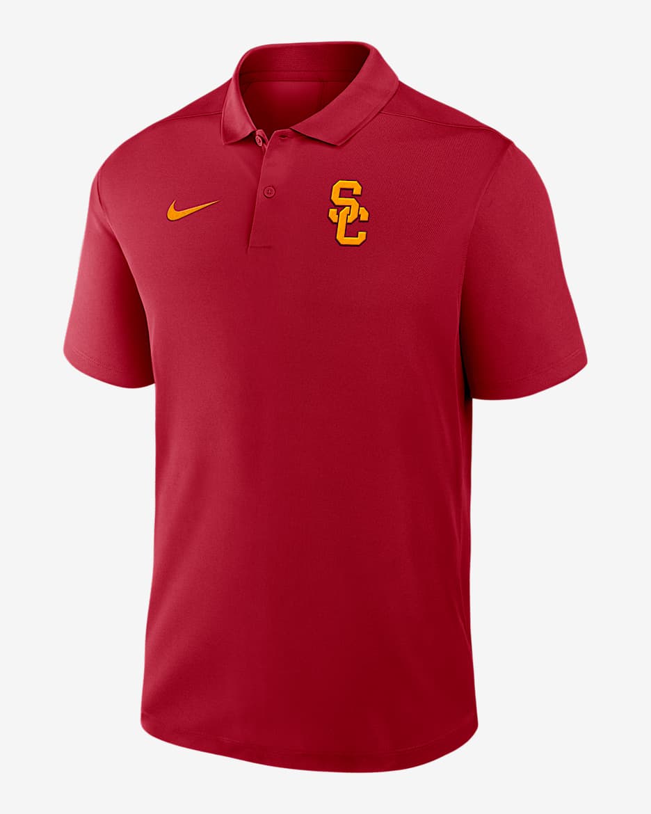 USC Primetime Victory Primary Logo Men's Nike Dri-FIT College Polo - Crimson