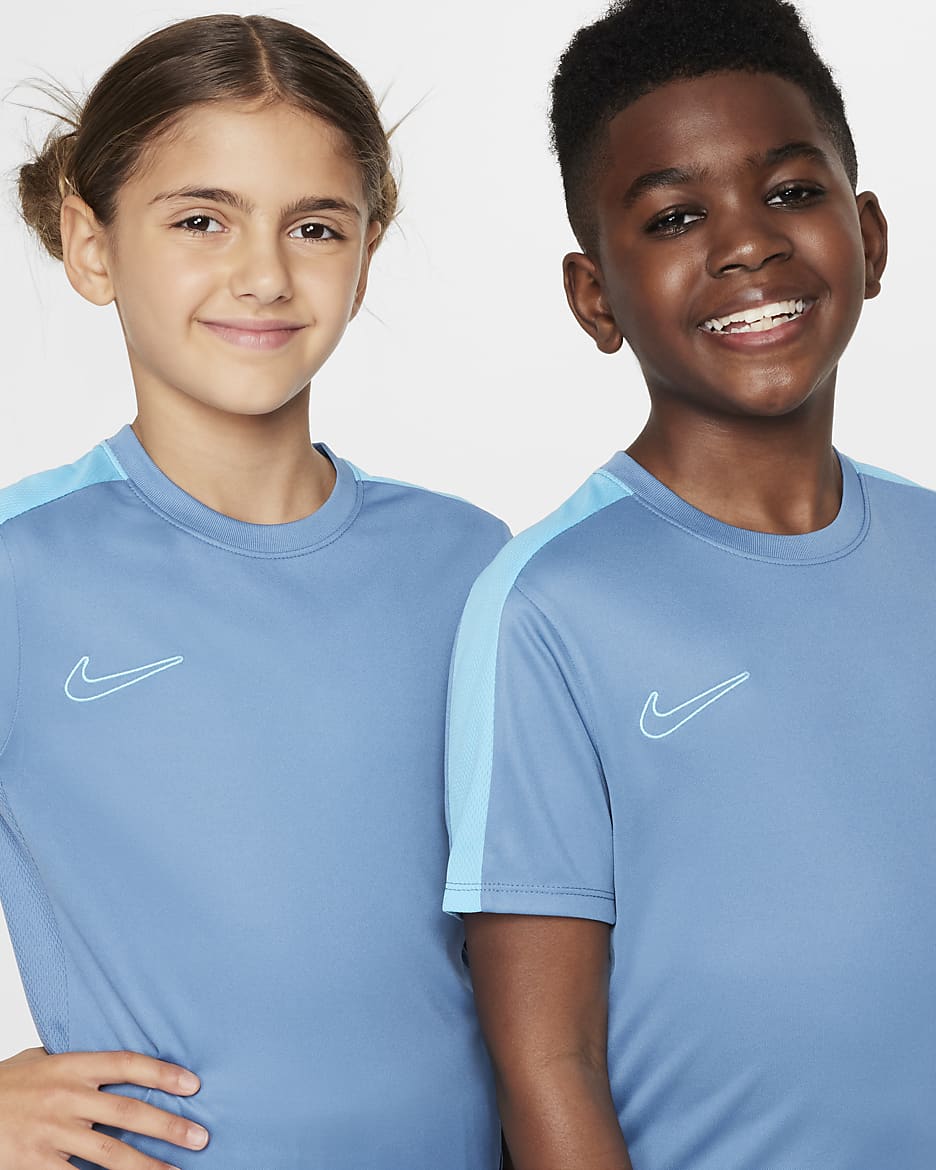 Camiseta de fútbol para niños Nike Dri-FIT Academy23 - Tormenta del Egeo/Azul báltico/Azul báltico