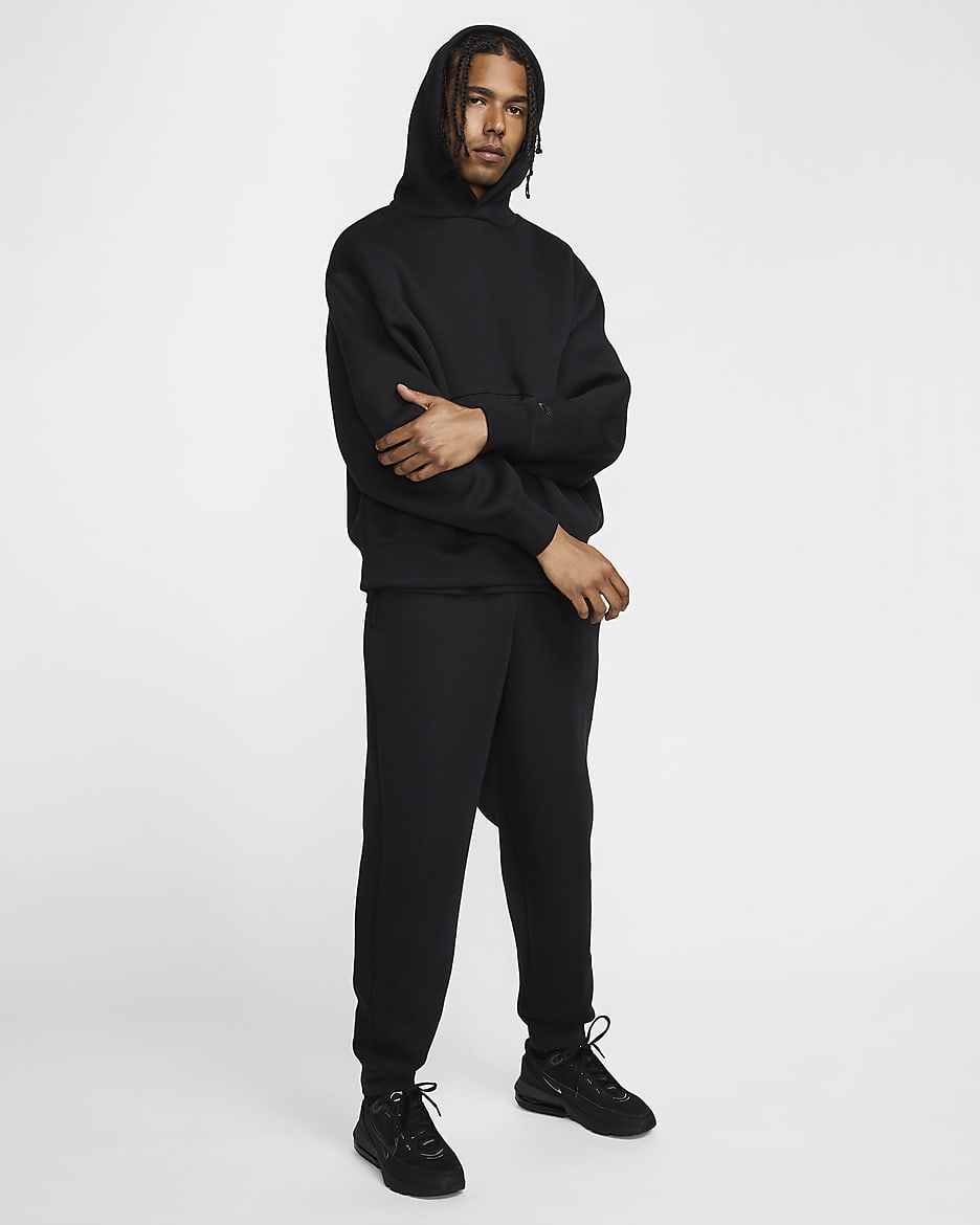 Pantaloni in fleece Nike Tech – Uomo - Nero/Nero