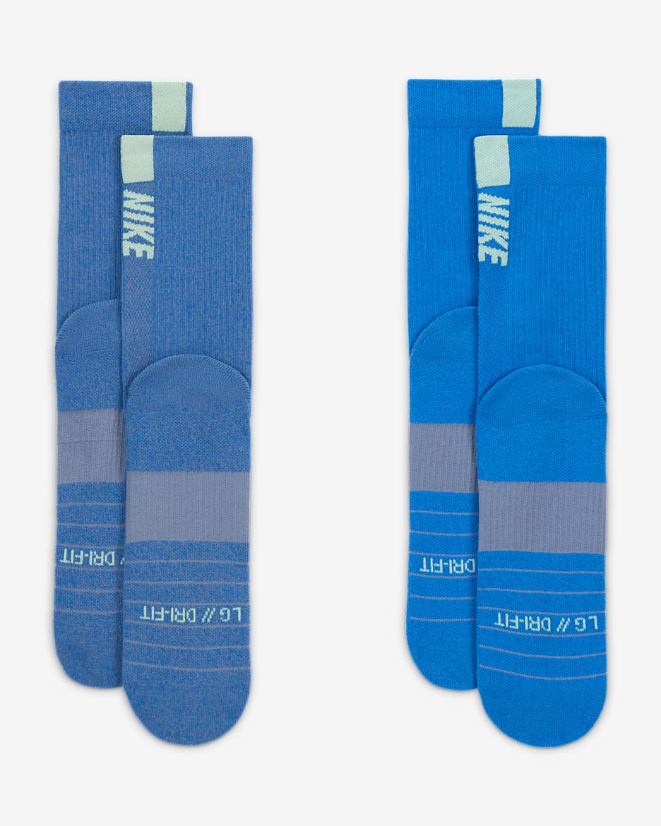 Nike Multiplier Mitjons alts (2 parells) - Multicolor