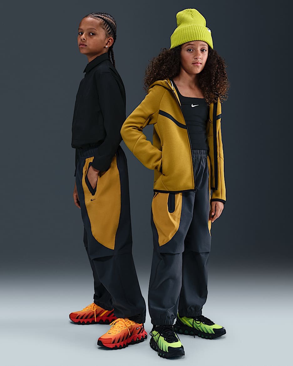 Nike Tech Pantalón de tejido Woven - Niño - Anthracite/Ochre/Negro