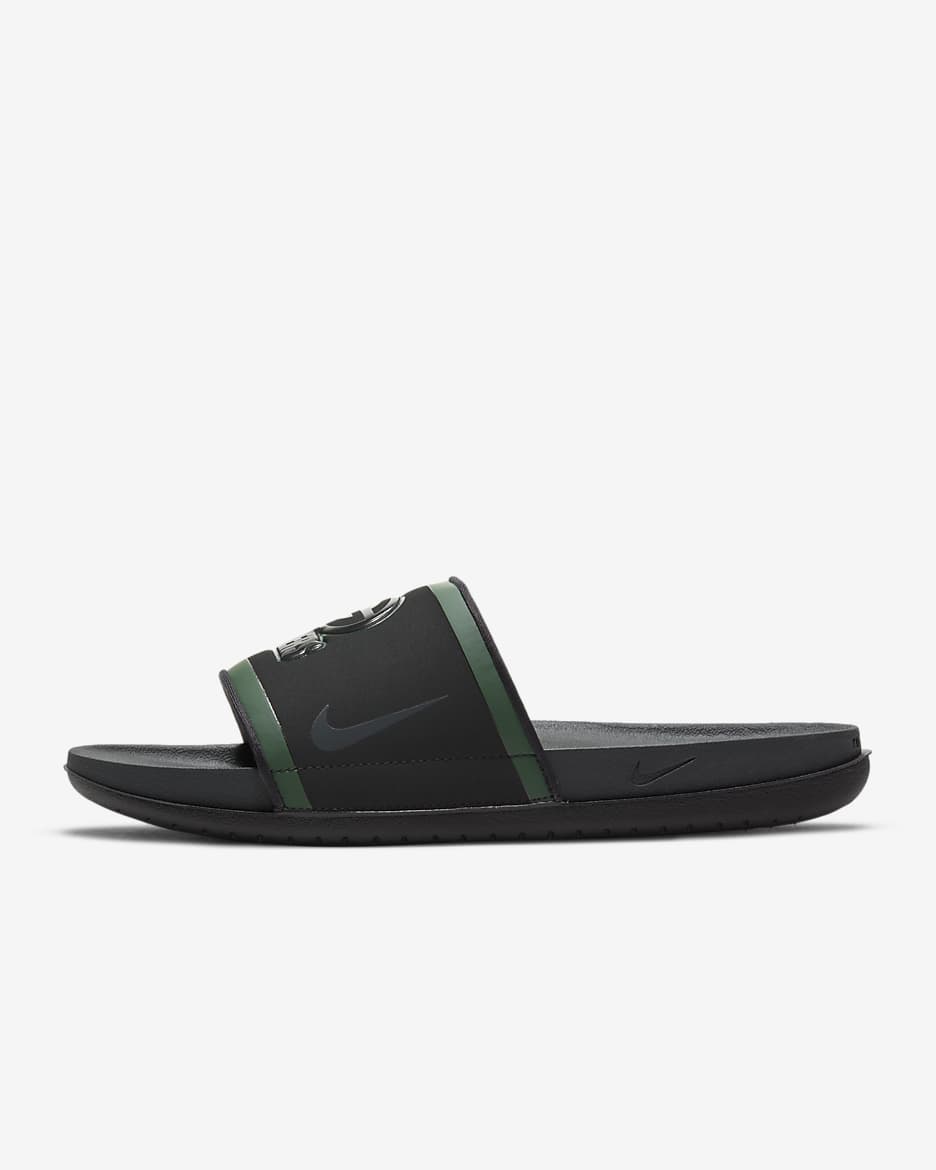 Nike Offcourt (NFL Green Bay Packers) Slide - Black/Fir/University Gold/Anthracite