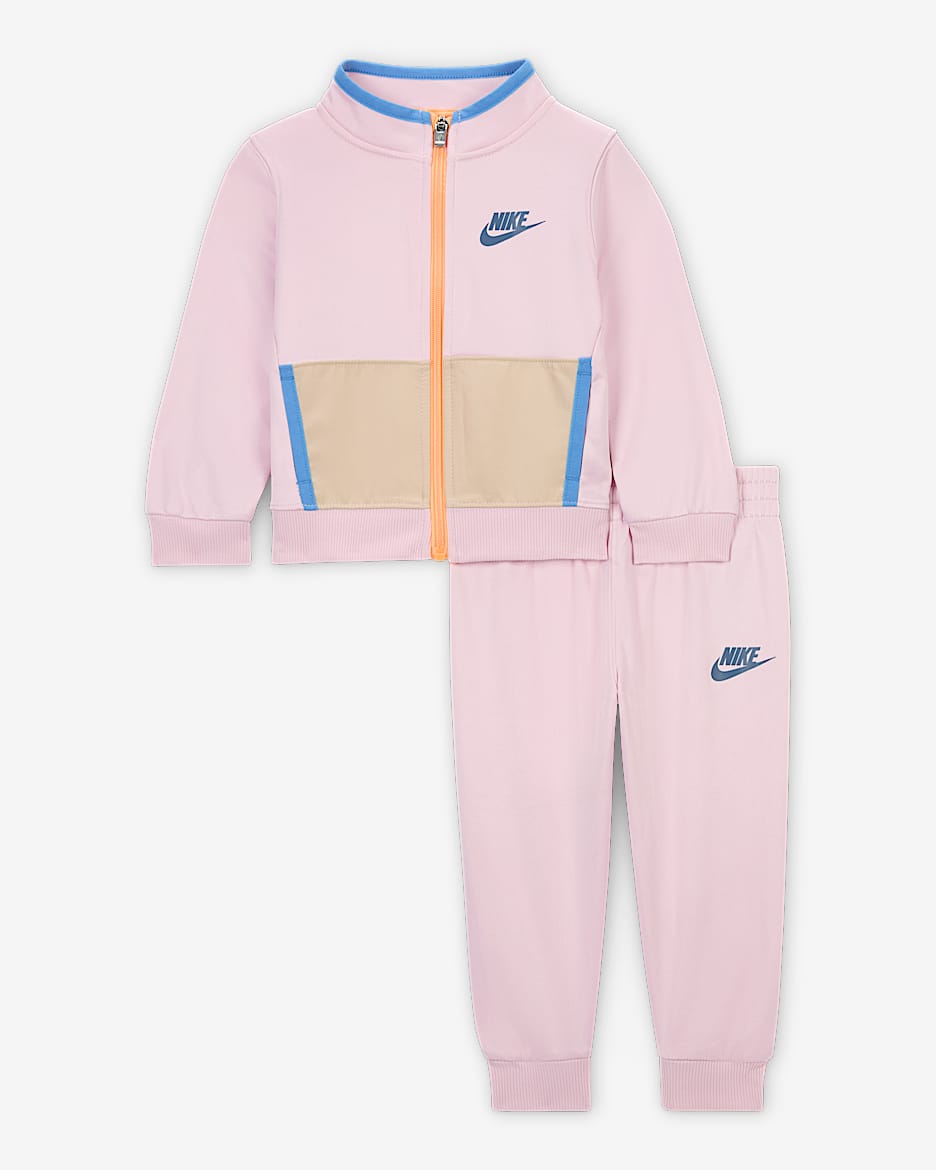 Conjunto Track de 2 piezas para bebé Nike Dri-FIT - Espuma rosa