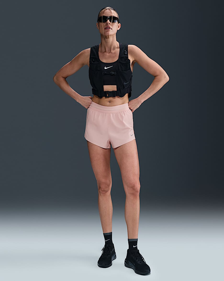 Nike Swift Women's Dri-FIT Mid-Rise 2.5" Brief-Lined Running Shorts - Atmosphere