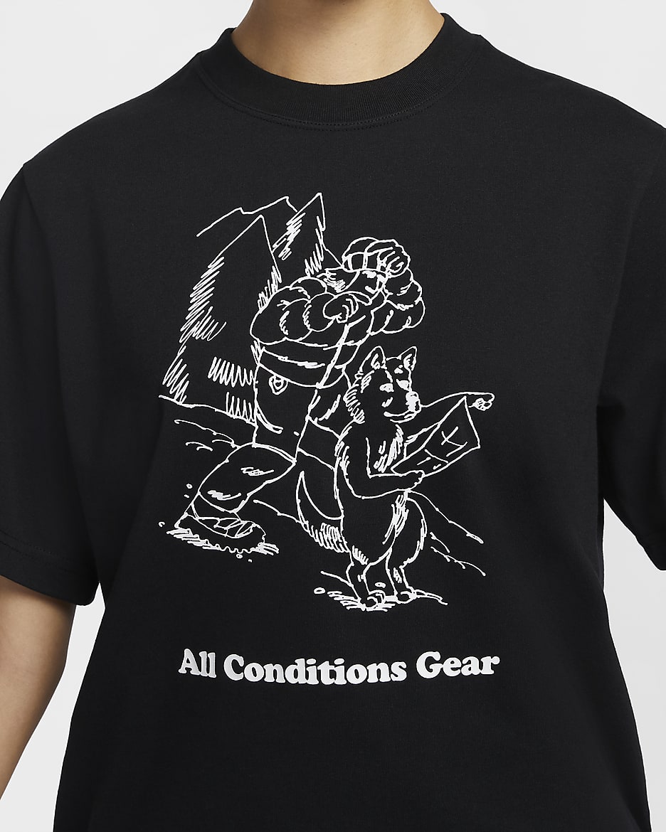 ナイキ ACG ウィメンズ ルーズ グラフィック Tシャツ - ブラック