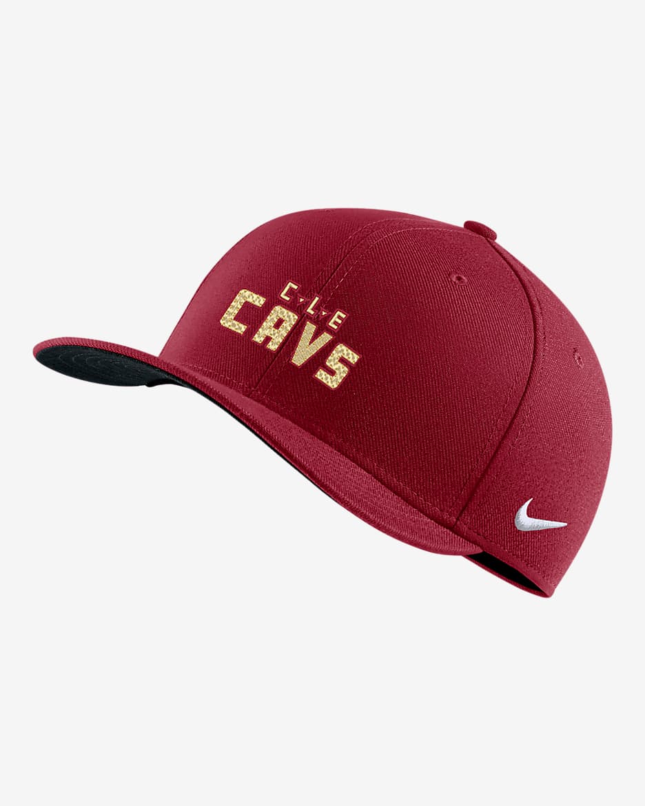 Cleveland Cavaliers City Edition Nike NBA Swoosh Flex Cap - Crimson