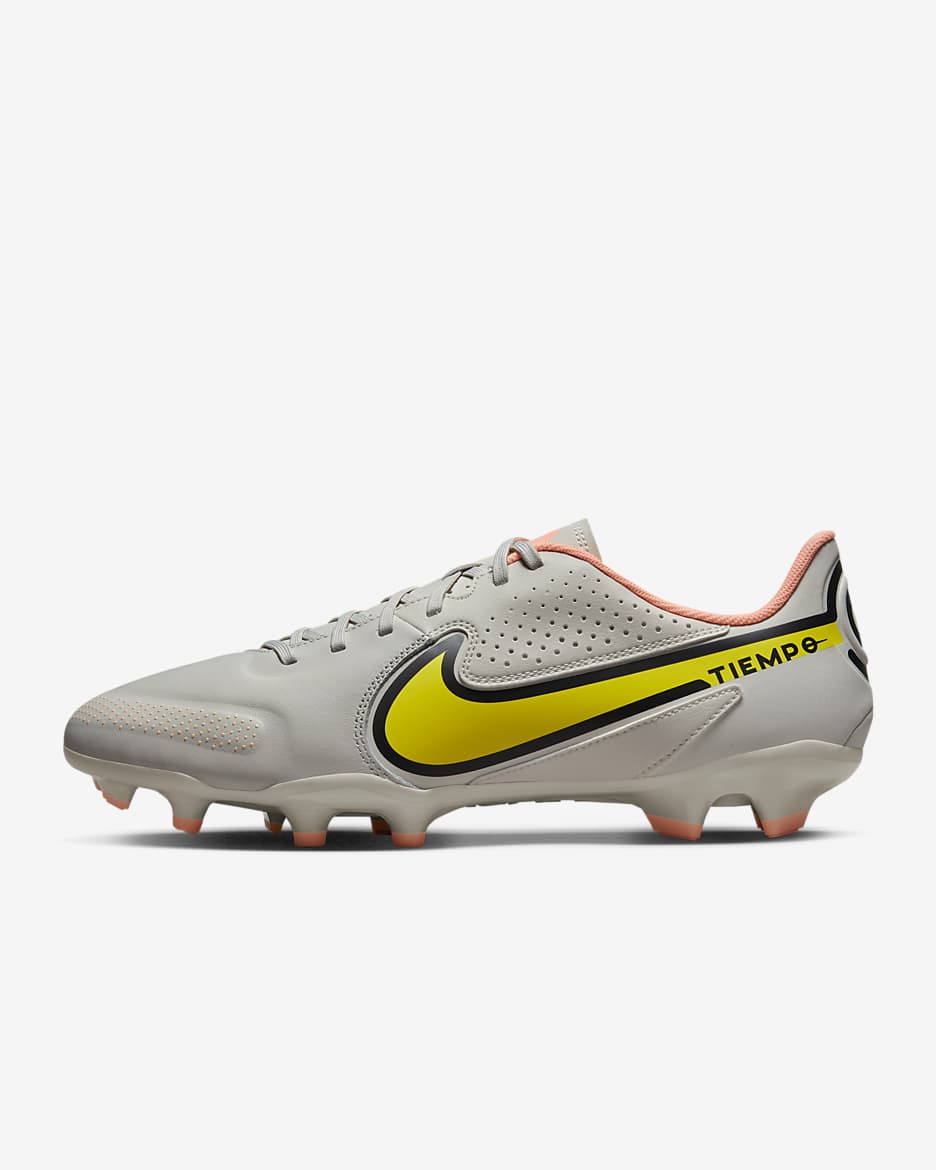Nike Tiempo Legend 9 Academy MG Multi-Ground Football Boot - Phantom/Sunset Glow/Yellow Strike
