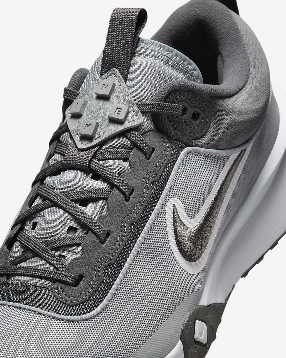 Nike Air Diamond Varsity Turf Men's Baseball Shoes - Wolf Grey/White/Iron Grey