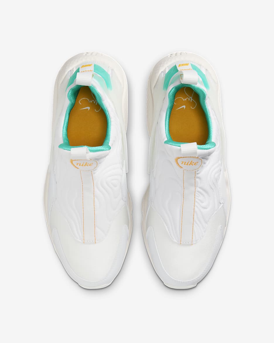 Nike Air Huarache x Serena Williams Design Crew Shoes - White/Sundial/Clear Jade