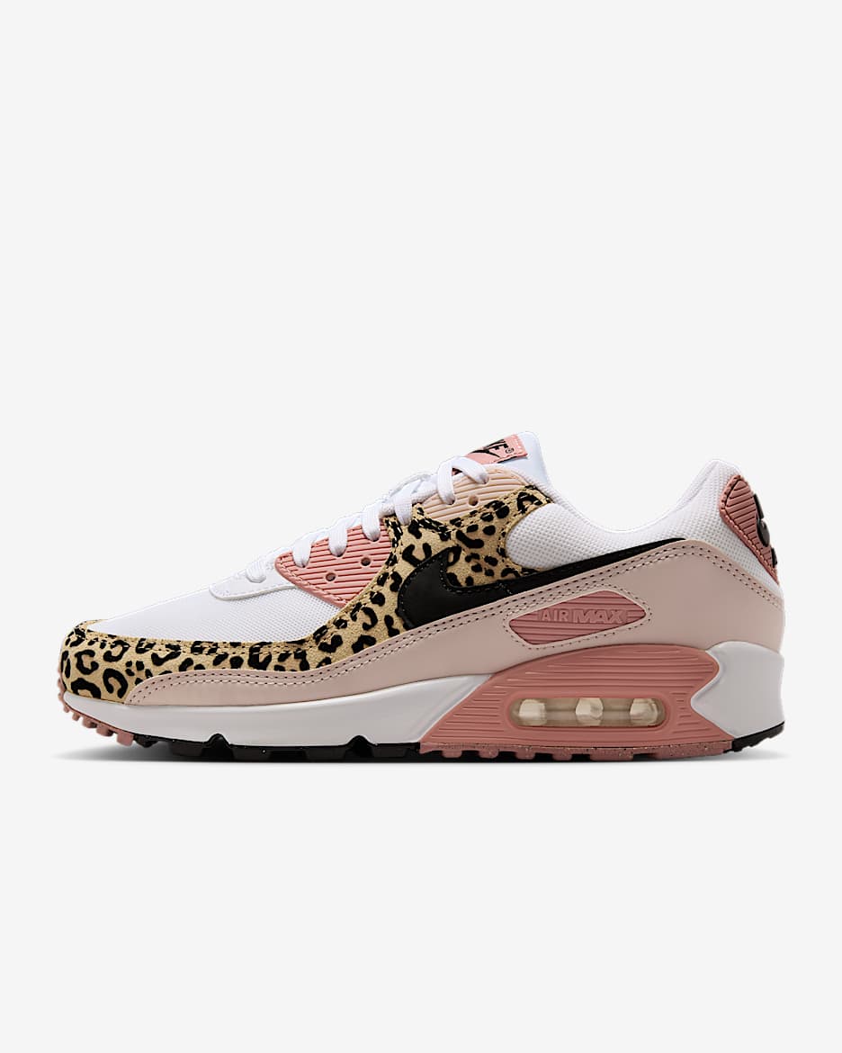 Dámské boty Nike Air Max 90 - Bílá/Silt Red/Rust Pink/Černá
