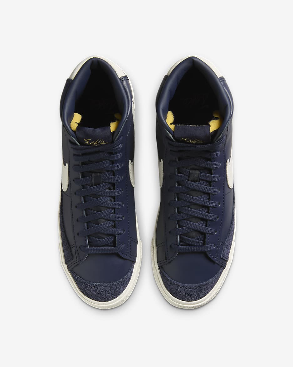 Nike Blazer Mid '77 Women's Shoes - Obsidian/Sail/Metallic Gold/Phantom