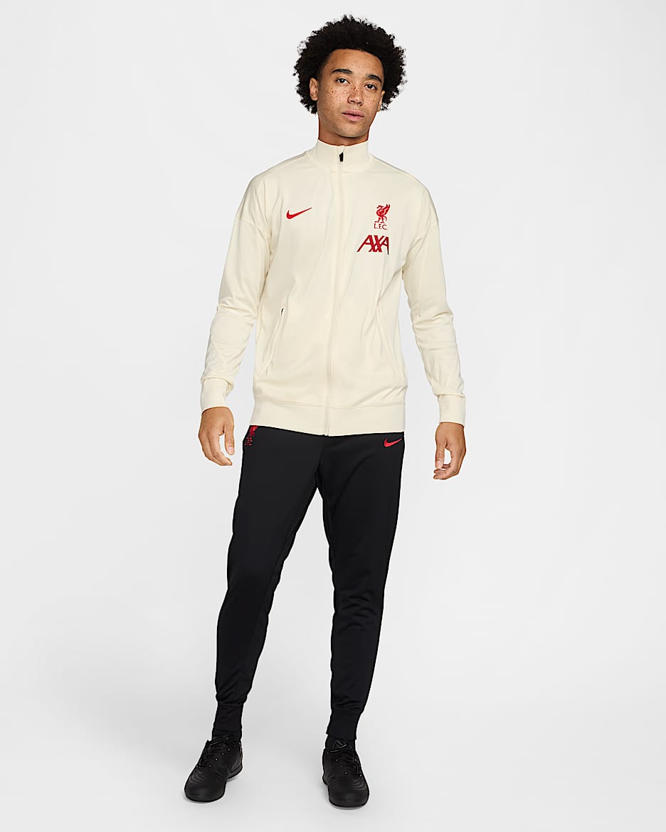 Strike Special Edition Liverpool FC Xandall de futbol de teixit Knit Nike Dri-FIT - Home - Coconut Milk/Negre/Negre/Gym Red