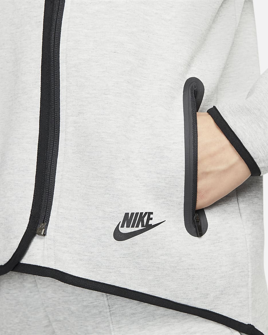 Nike Sportswear Tech Fleece OG Women's Loose Cape - Dark Grey Heather/Black