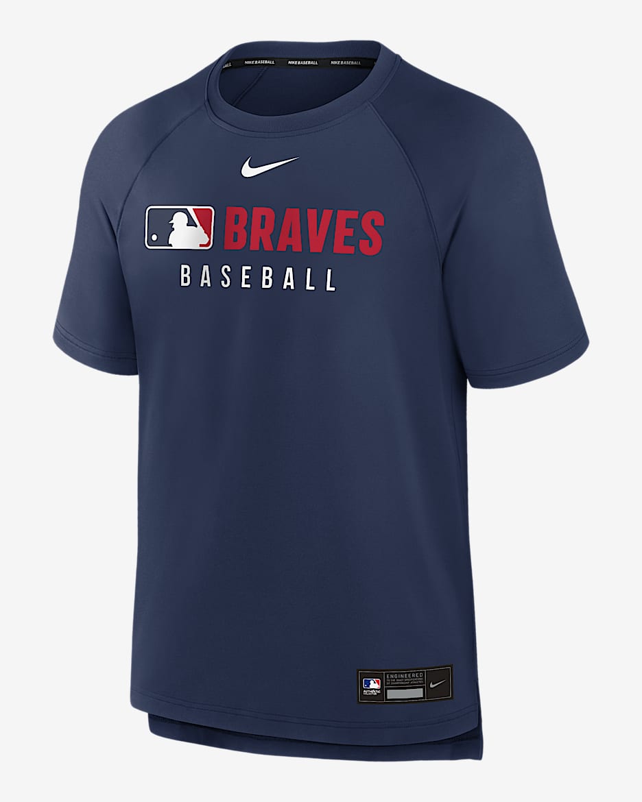 Atlanta Braves Authentic Collection Pregame Men's Nike Dri-FIT MLB T-Shirt - Navy