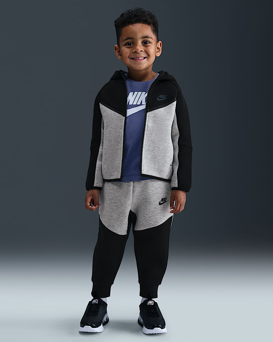 Nike Sportswear Toddler Tech Fleece 2-Piece Full-Zip Set - Black